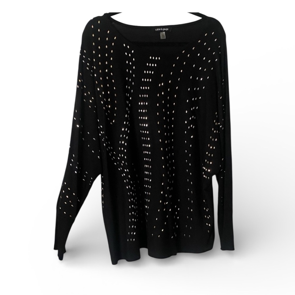 Cable & Gauge Elegant Black Top 3x